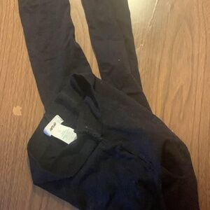 aerie | Solid black tights | Footed nylon leggings | Worn once | Size medium